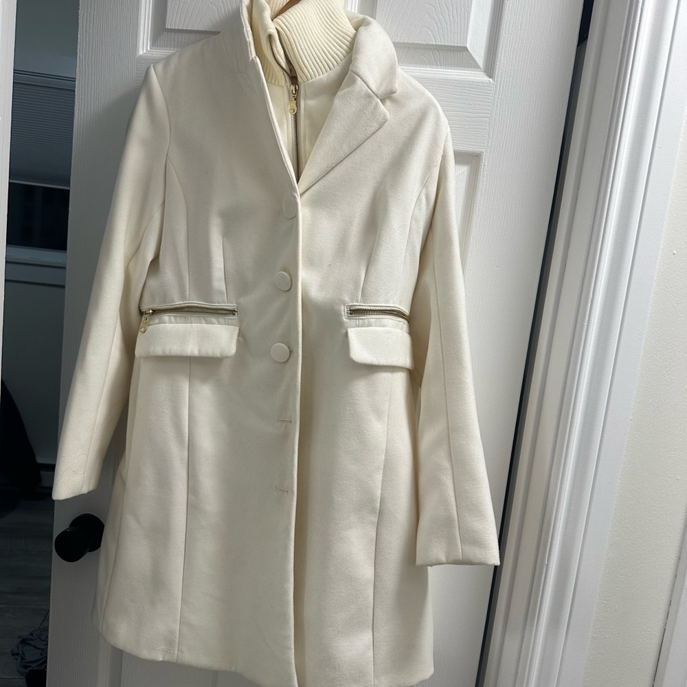 Ricki's Cream Pea Coat for Women
